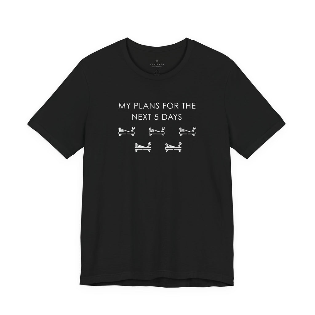 T-Shirt — "My Plans for the Next 5 Days" Sleeping Dog Graphic Tee