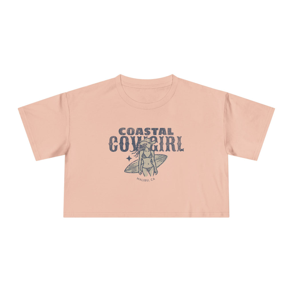 Coastal Cowgirl Goes Surfing Crop Tee