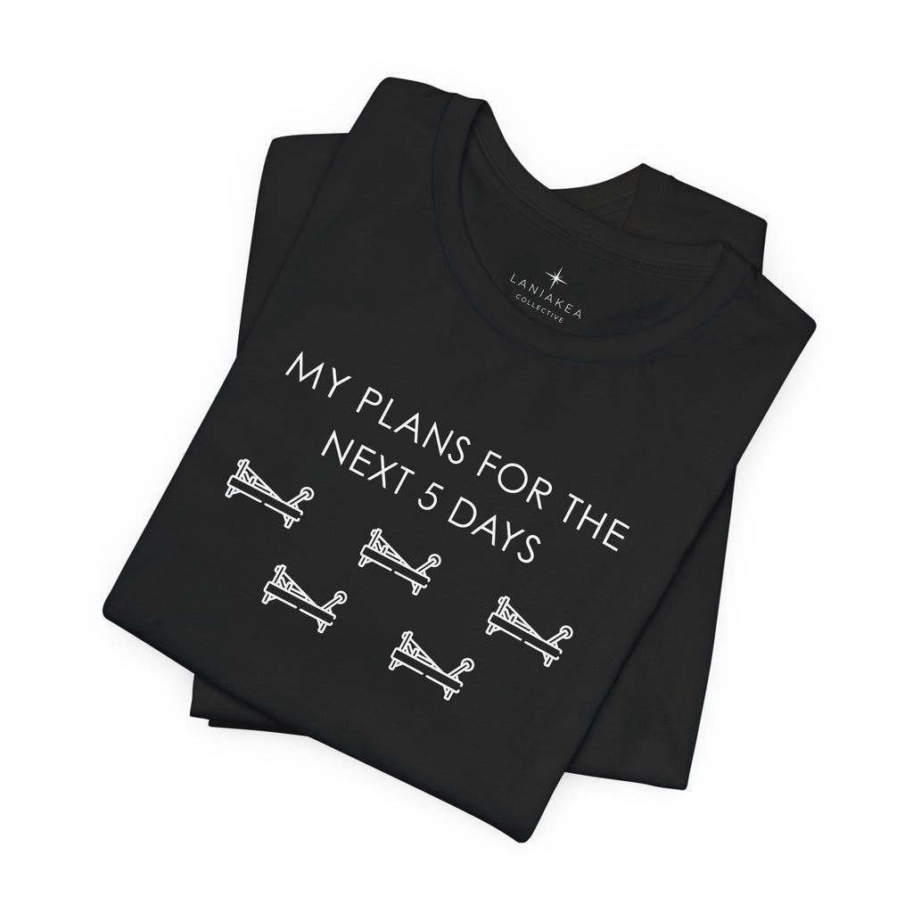 T-Shirt — "My Plans for the Next 5 Days" Sleeping Dog Graphic Tee