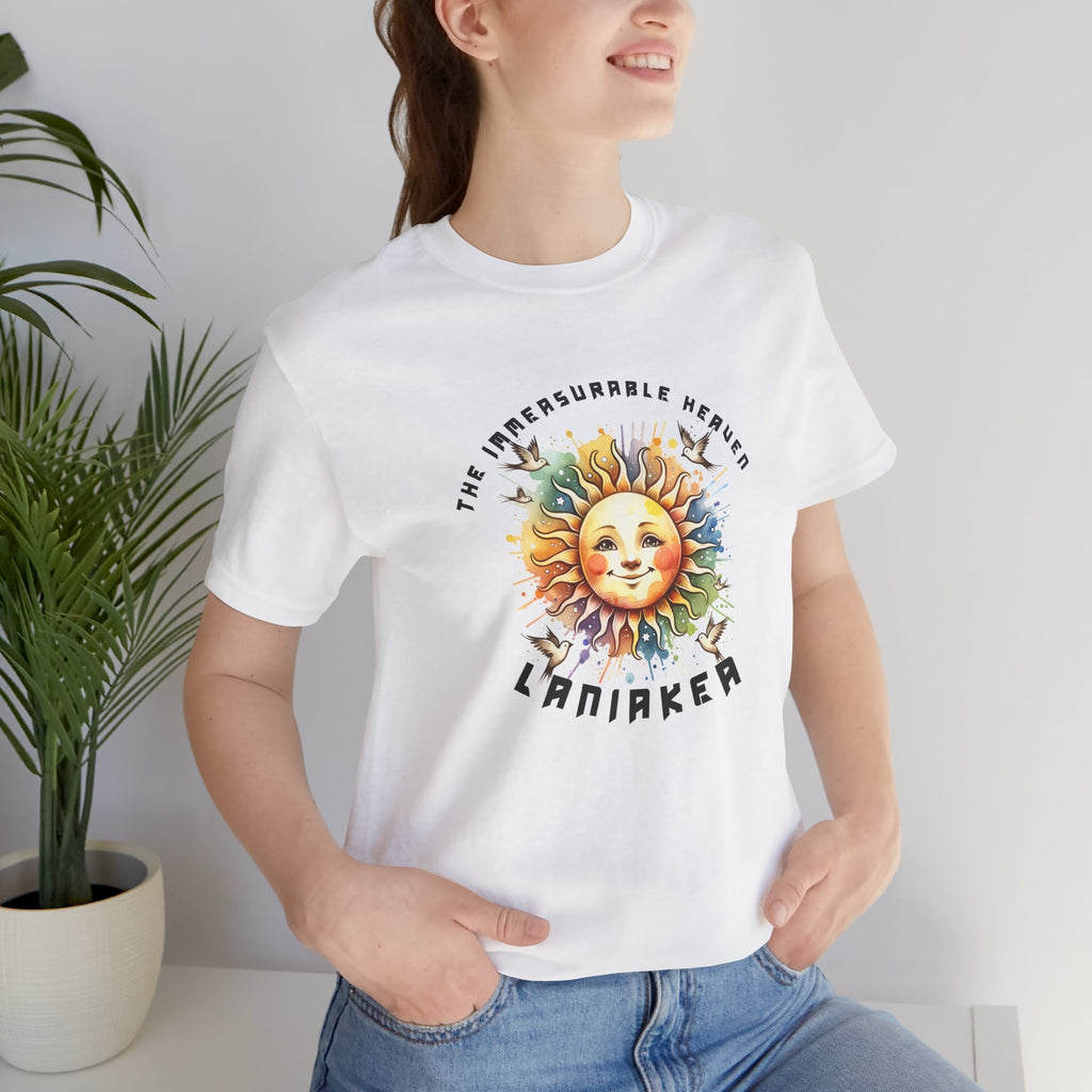 Sunface Graphic Tee — "Laniakea" Vintage Sun Illustration T-Shirt