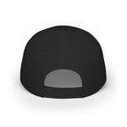 Low Profile Baseball Cap — Subtle Blackout Text Embroidered Hat