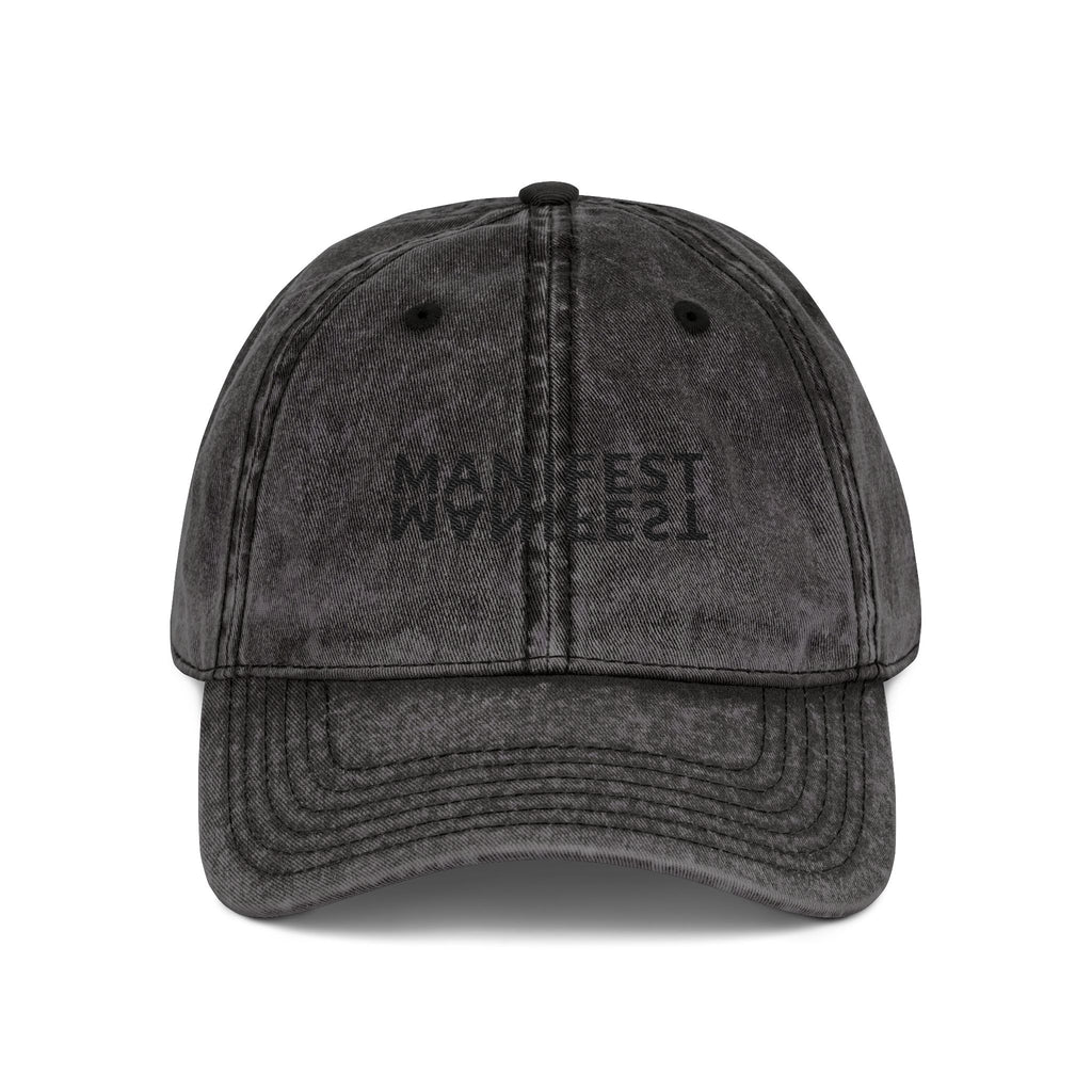 Vintage Dyed Adjustable 'MANIFEST' Dad Hat