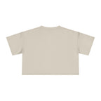 Grateful Women's Cropped Tee — Minimalist Positive Message Top