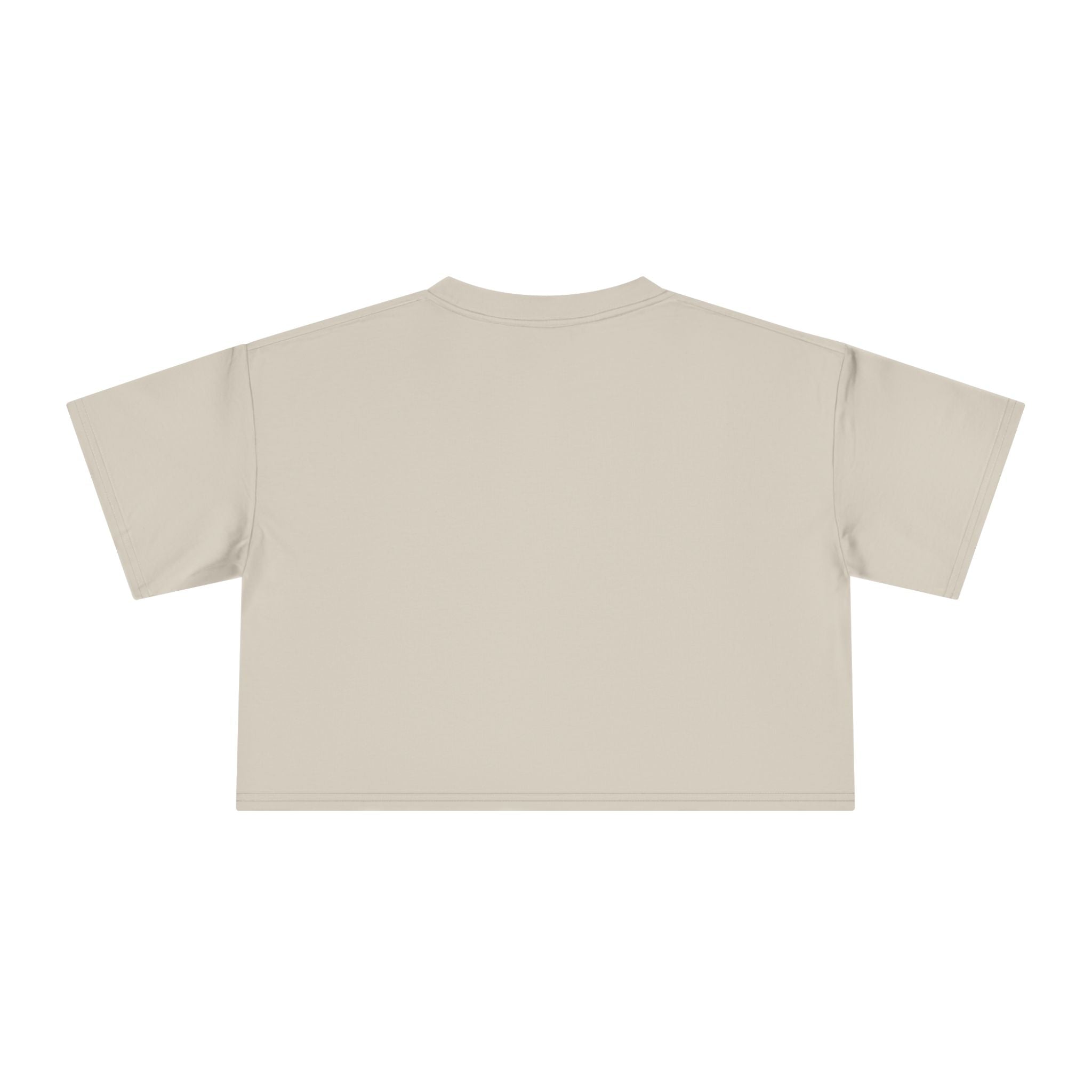 Smile Minimalist Women's Crop Tee – Clean White Casual Top
